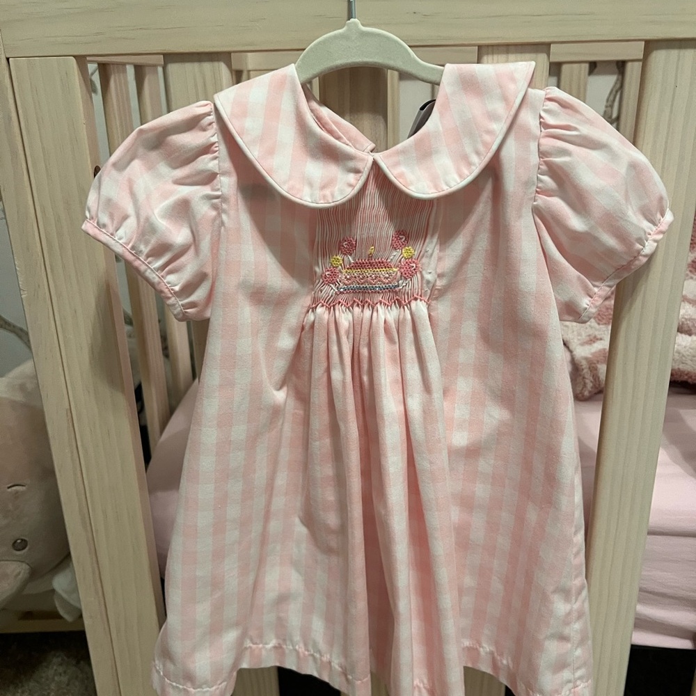 Delaney Smocked Birthday Dress 18m